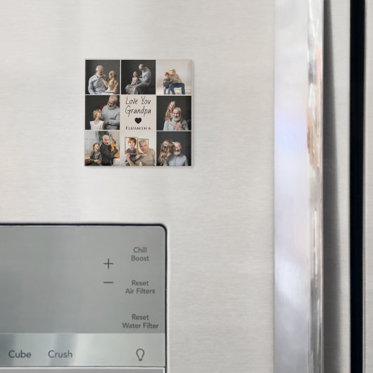 Liebe Sie Opa mit Herz und Fotos - Magnet (In Situ (Kühlschrank))