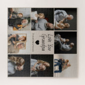 Liebe Sie Opa mit Herz und Fotos - Puzzle (Horizontal)