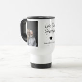 Liebe Sie Opa mit Herz und Fotos - Reisebecher (Vorderseite Links)