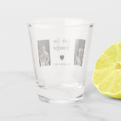 Liebe Sie Opa mit Herz und Fotos - Schnapsglas (Rückseite)
