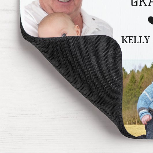 Liebe Sie, Opa | Modernes Collage Foto Mousepad (Ecke)