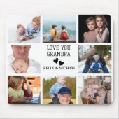 Liebe Sie, Opa | Modernes Collage Foto Mousepad (Vorne)