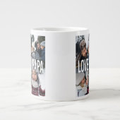 Liebe Sie Papa Foto Collage Vatertag Jumbo-Tasse (Vorderseite)