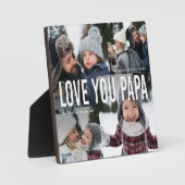 Liebe Sie Papa FotoCollage Fotoplatte (Vorderseite)
