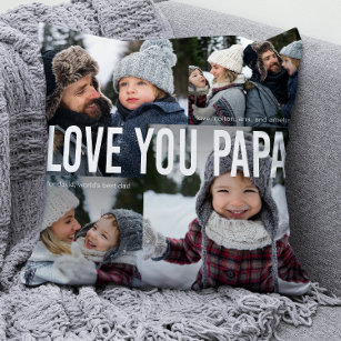 Liebe Sie Papa FotoCollage Kissen