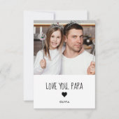 Liebe Sie Papa-Fotokarte Karte (Vorderseite)