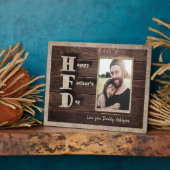 Liebe Sie Papa Gewohntes Foto Rustikaler Vatertag Fotoplatte (Seite)