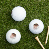 Liebe Sie Papa Modernes Skript Custom Foto Vater Golfball (Insitu Gras)