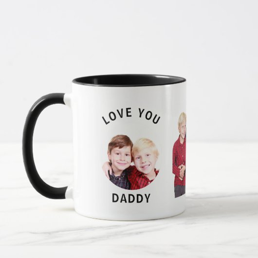 Liebe Sie Papa Personalisiertes Foto für eine Fami Tasse (Links)