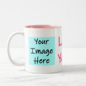 Liebe Sie Personalisiert Zweifarbige Tasse (Links)