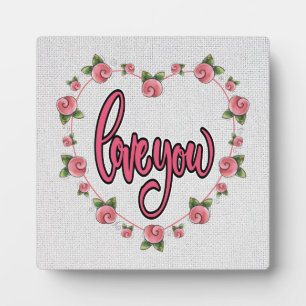 LIEBE SIE Plaque Fotoplatte