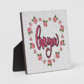 LIEBE SIE Plaque Fotoplatte (Vorderseite)