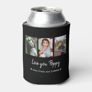 Liebe Sie Poppen 3 FotoCollage Schwarz Custom Dosenkühler