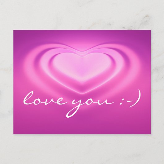 Liebe Sie :-) Postkarte (Vorderseite)