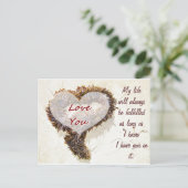 Liebe Sie_ Postkarte (Stehend Vorderseite)