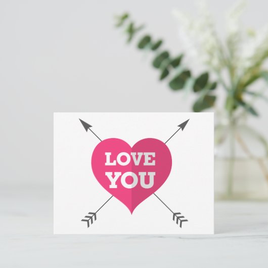 Liebe Sie Postkarte (Stehend Vorderseite)