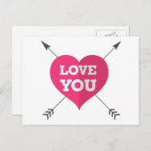 Liebe Sie Postkarte (Vorne/Hinten)