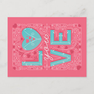 LIEBE SIE/Postkarte des Valentines Tages Feiertagspostkarte