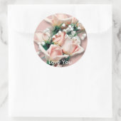 Liebe Sie Rose Aufkleber (Tasche)