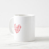 Liebe Sie rot Kaffeetasse (Vorderseite Links)