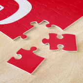 Liebe Sie rot-weiß-moderne fette Typografie Puzzle (Seite)