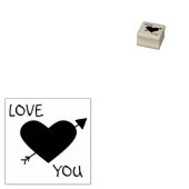 Liebe Sie Rubber Briefmarke Gummistempel (Stempel)
