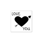 Liebe Sie Rubber Briefmarke Gummistempel (Prägung)