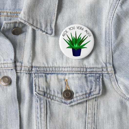 Liebe Sie sehr | Funny Pflanze Puff Button (Beispiel)