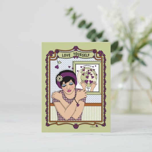 Liebe Sie selbst_A_ Postkarte (Stehend Vorderseite)