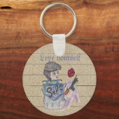 "Liebe Sie selbst" Anpassbarer Schlüsselanhänger d (Vorderseite)