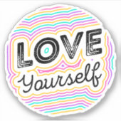 Liebe Sie selbst Aufkleber (Vorderseite)