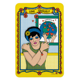 Liebe Sie selbst_B_4x6 Kühlschrank Magnet