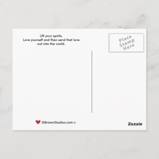 Liebe Sie selbst_B_ Postkarte (Rückseite)