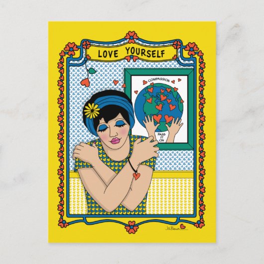 Liebe Sie selbst_B_ Postkarte (Vorderseite)