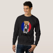 Liebe Sie selbst Illustration Paris Teddy Bear mit Sweatshirt (Vorne ganz)