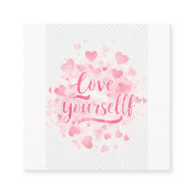 Liebe Sie selbst Inspiration Papier-Karte"