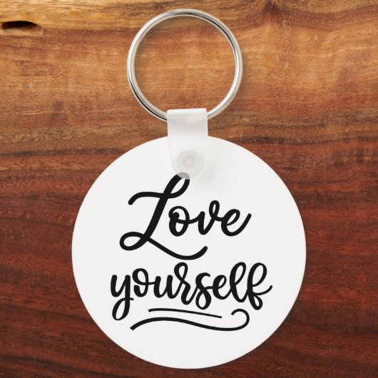 Liebe Sie selbst inspirierende Zitatselbstständigk Schlüsselanhänger (Vorderseite)