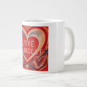 Liebe Sie selbst Jumbo-Tasse (Vorderseite Rechts)