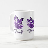 Liebe Sie selbst Kaffeetasse (Vorderseite Links)