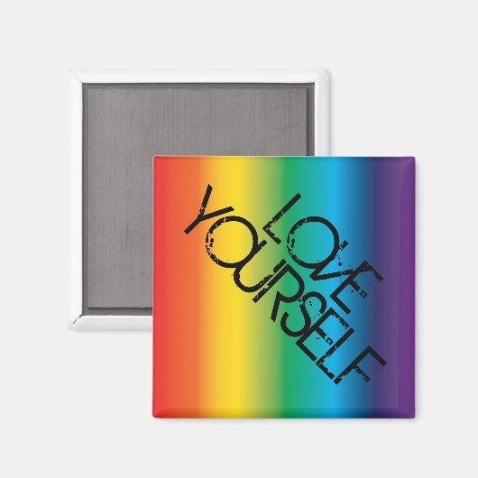 Liebe Sie selbst Magnet (Vorderseite/Rückseite)