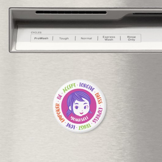 Liebe Sie selbst Magnet 2,5" rund (In Situ (Geschirrspüler))