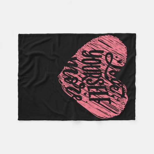 Liebe Sie selbst mehr Fleecedecke (Vorderseite (Horizontal))