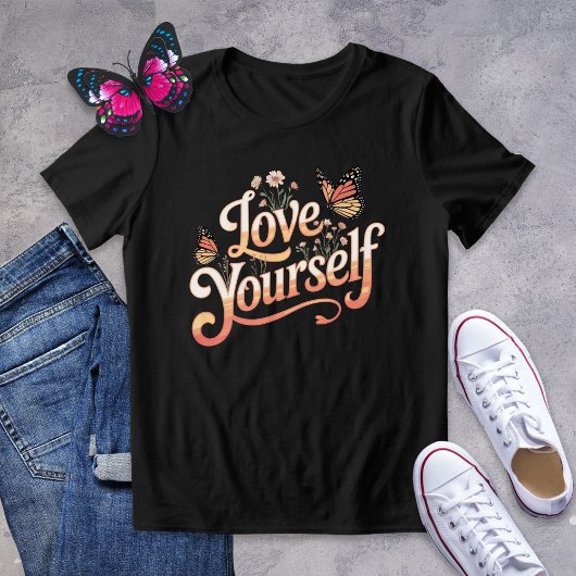 Liebe Sie selbst Monarch Butterfly Shirt