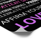 Liebe Sie selbst Poster (Ecke)