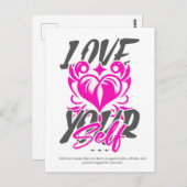 Liebe Sie selbst Postkarte (Vorne/Hinten)