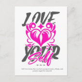 Liebe Sie selbst Postkarte (Vorderseite)