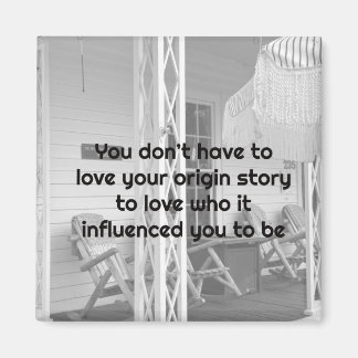 Liebe Sie selbst Schwarz-Weiß Retro Vibes Magnet