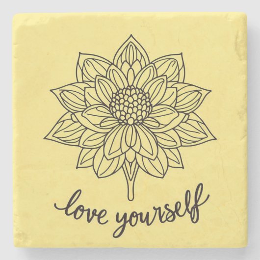 Liebe Sie selbst Steinuntersetzer (Vorderseite)