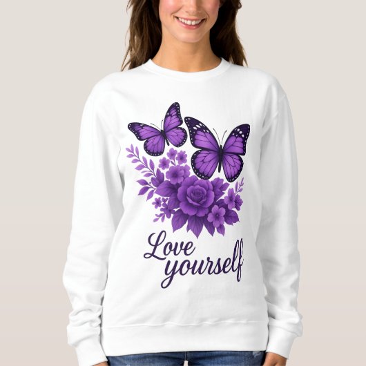 Liebe Sie selbst Sweatshirt (Vorderseite)