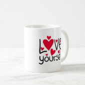 Liebe Sie selbst Tasse-A Perfektes Geschenk mit ei Kaffeetasse (VorderseiteRechts)
